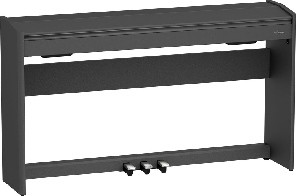 Roland F107 digital piano with keyboard cover closed