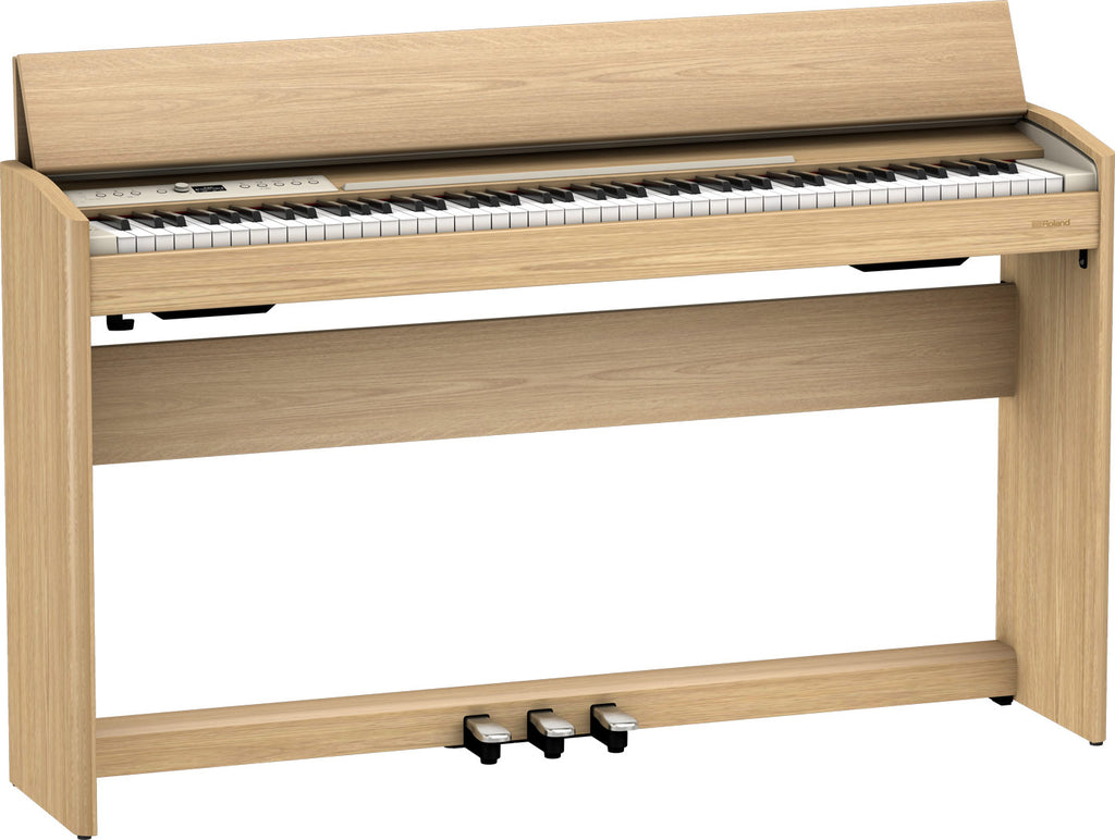 Roland F701 digital piano in Light Oak