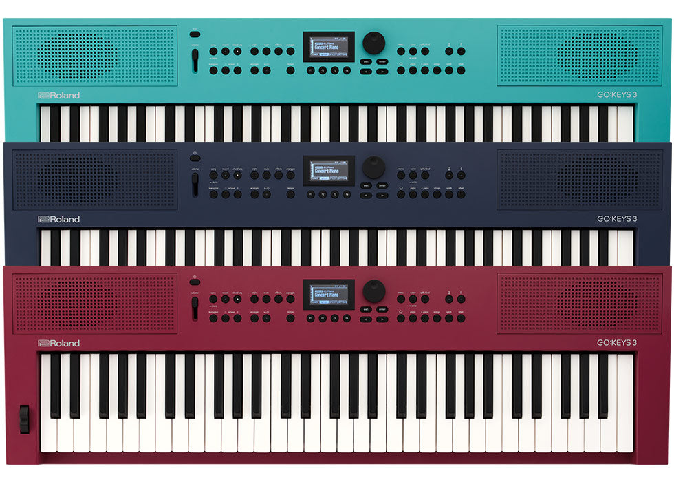 Roland GO:KEYS 3 music creation keyboard in available colors