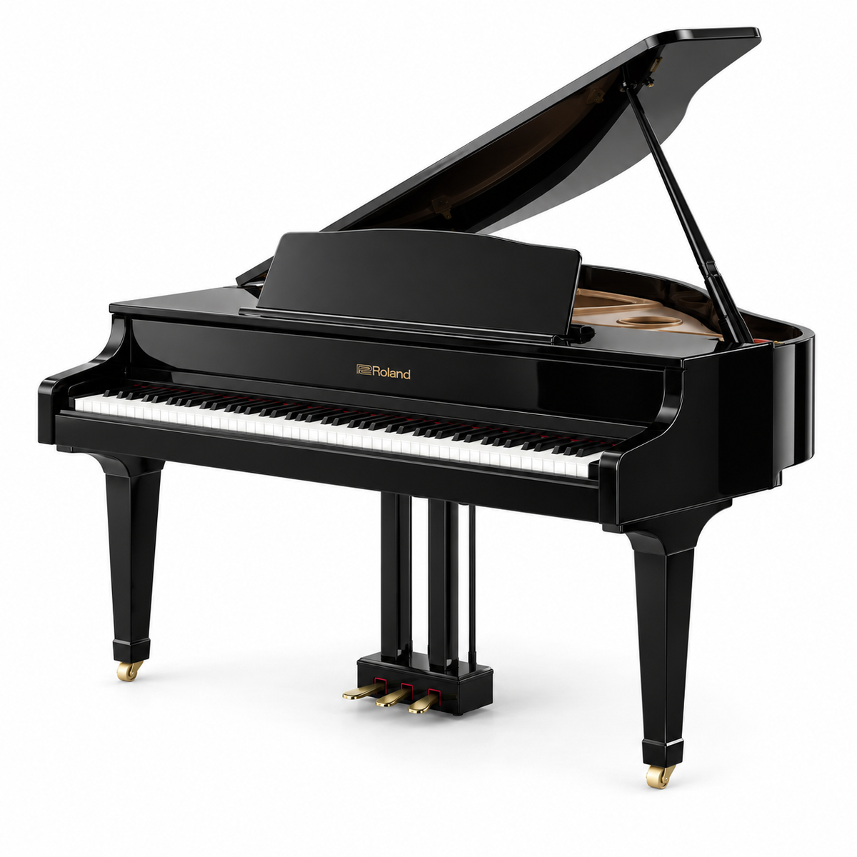 Roland GP-3 digital grand piano on white background