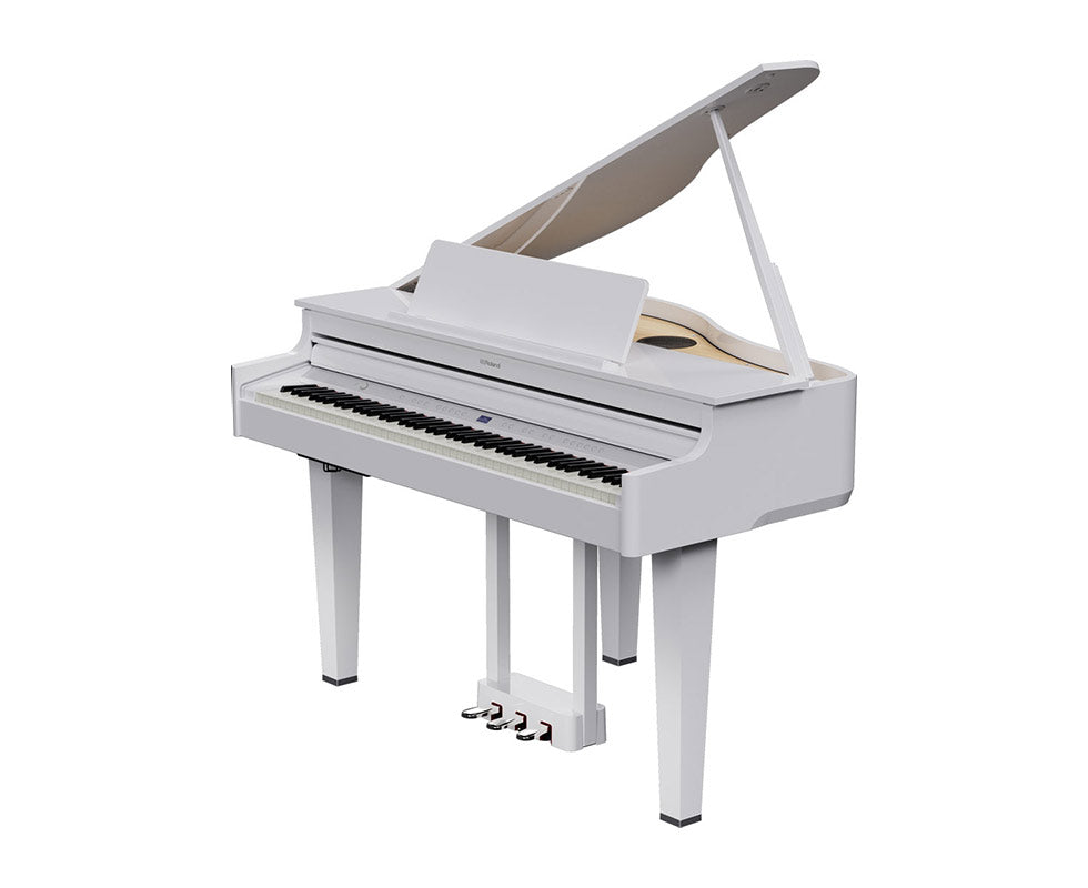 Roland GP-6 digital grand piano in Polished White