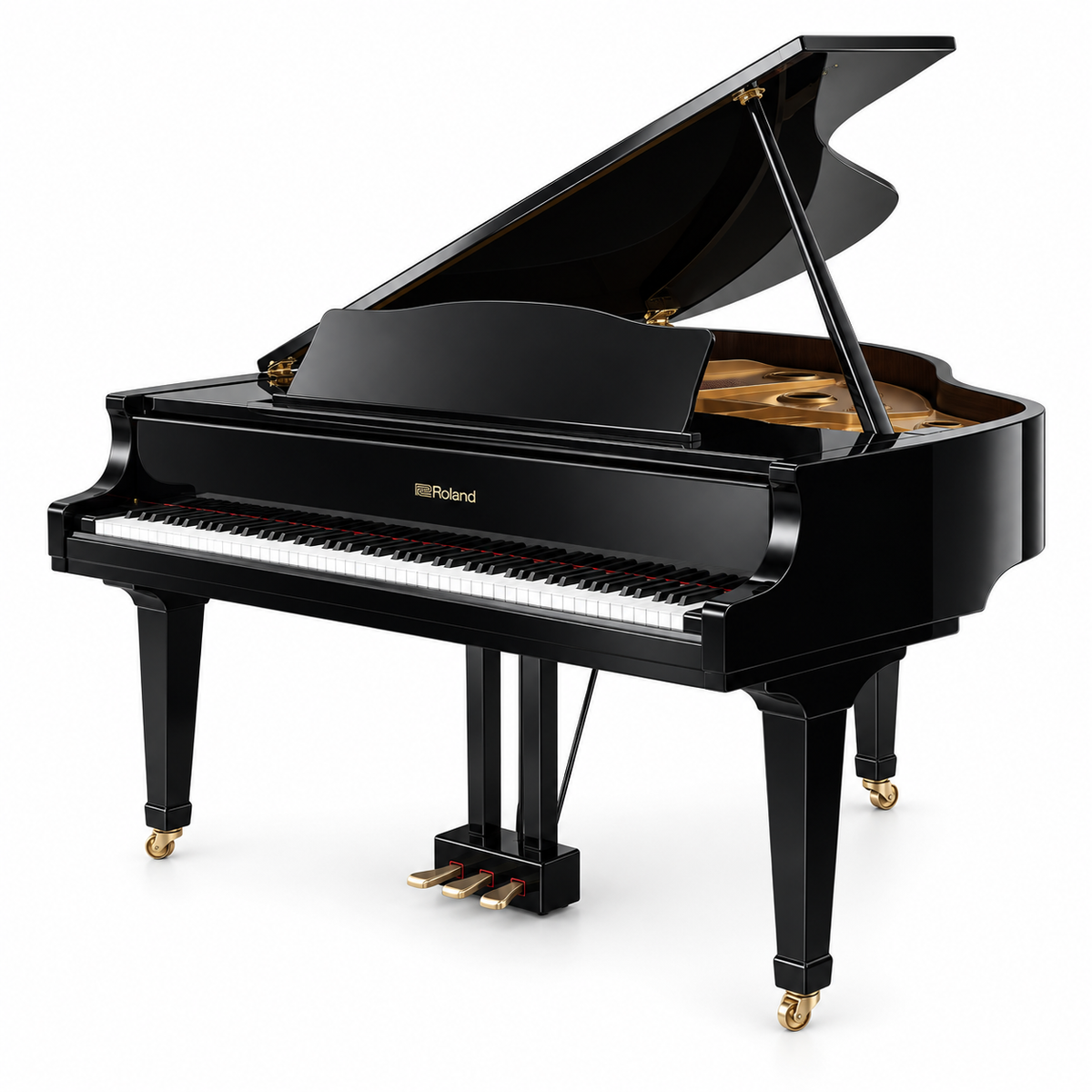 Roland GP-6 digital grand piano on white background