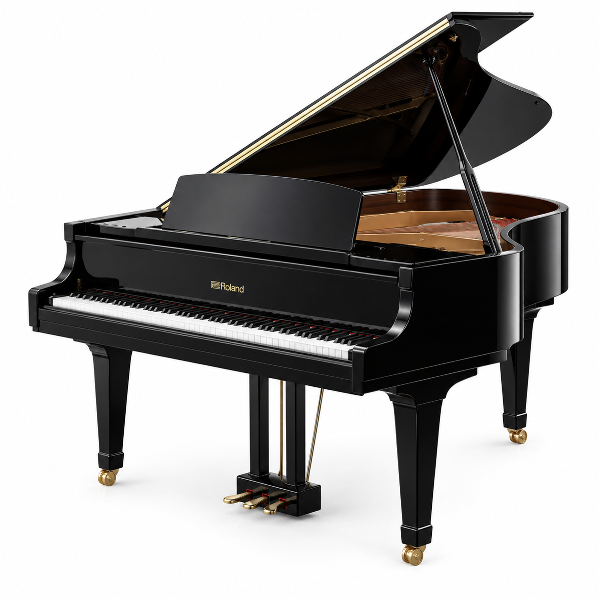 Roland GP-9 digital grand piano on white background