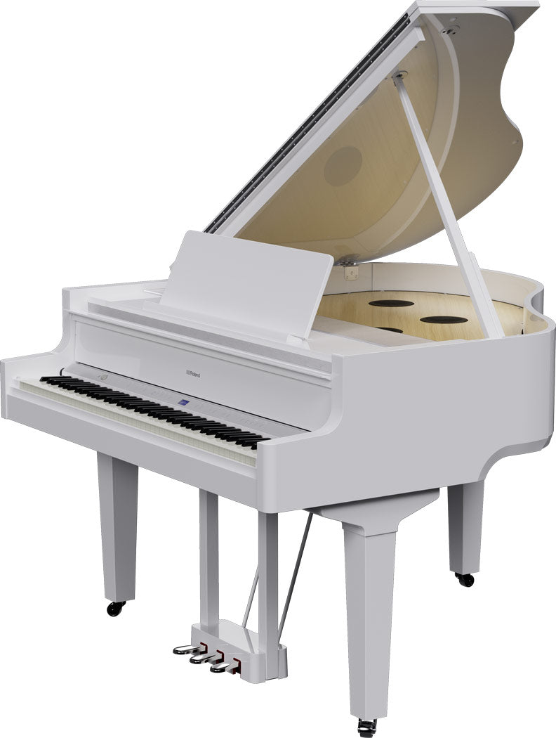 Roland GP-9M digital player grand piano in Polished White