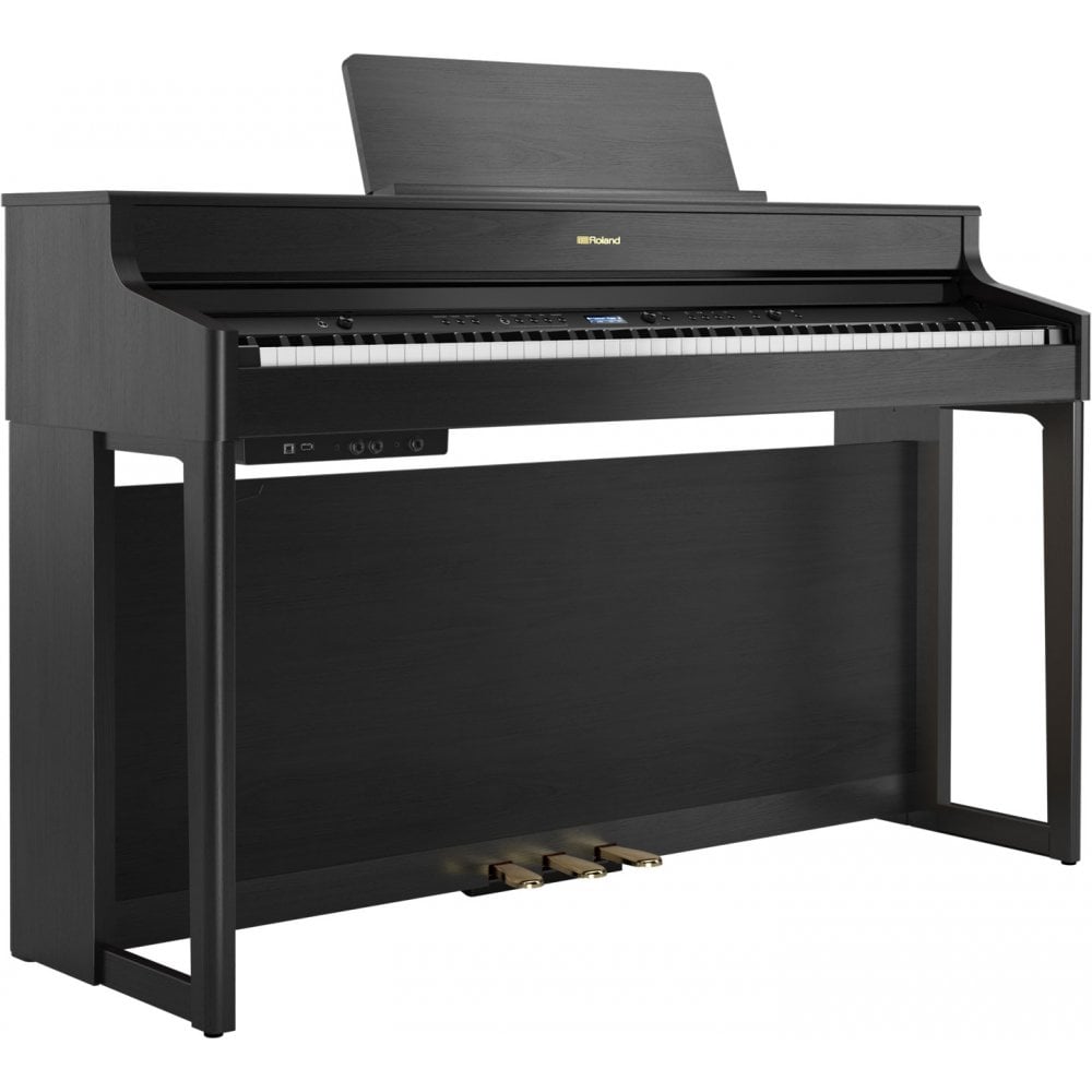 Roland HP702 digital piano in Charcoal Black
