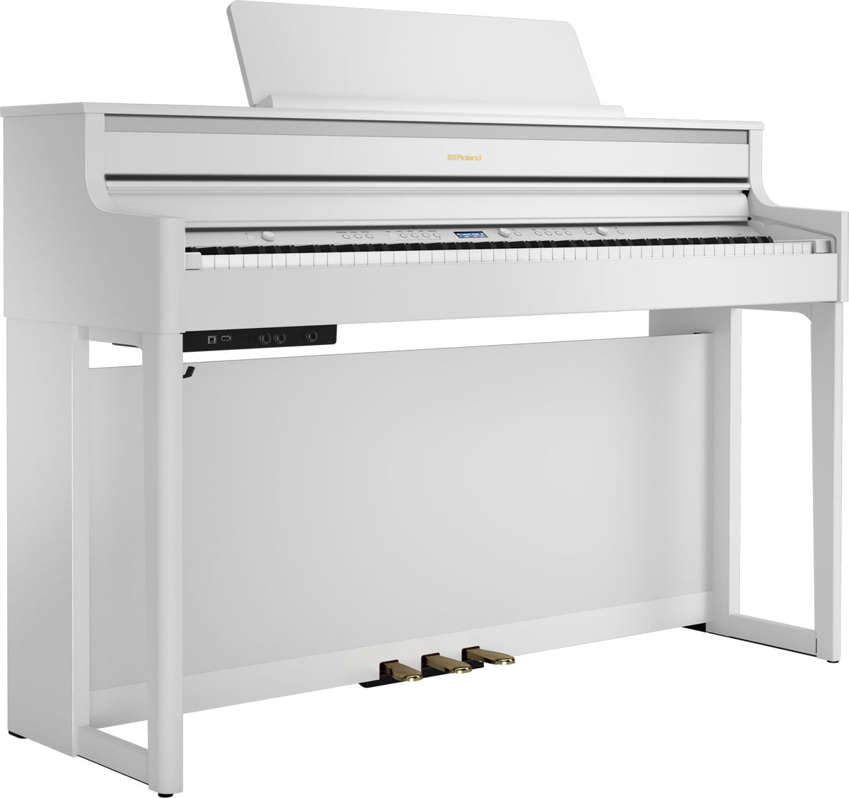 Roland HP704 digital piano in Satin White