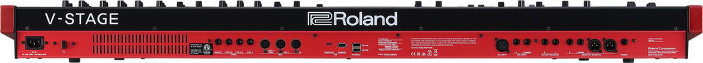 Roland V-STAGE 76 rear panel and professional connections