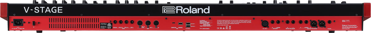 Roland V-STAGE 76 rear panel and professional connections